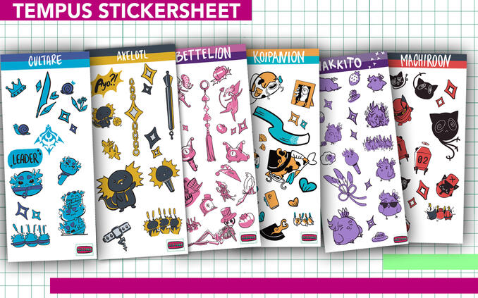 Tempus Sticker Sheet
