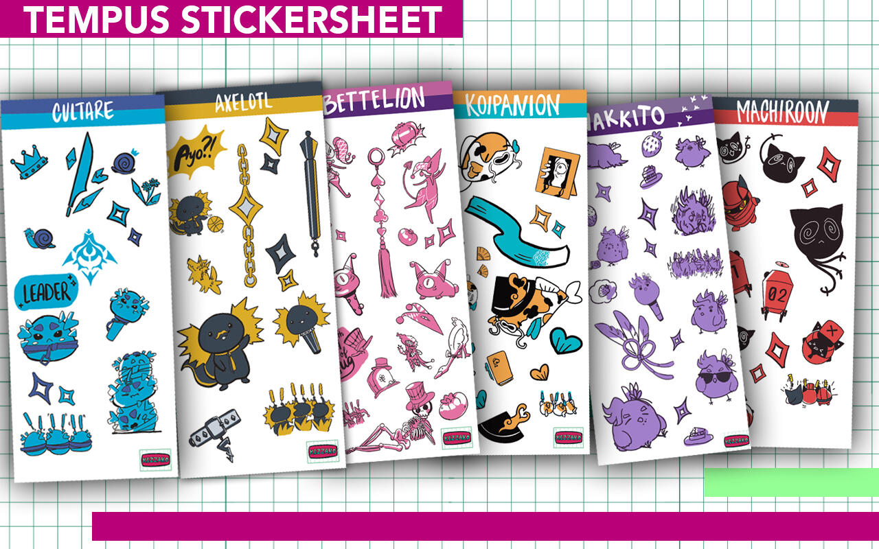 Tempus Sticker Sheet Tempus Sticker Sheet